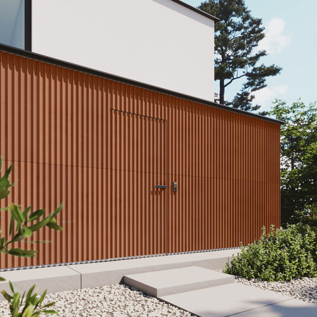 Płyta betonowa na ścianę 3D PB59 1350x500x35, terakota CL01, beton architektoniczny