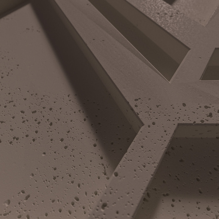 Płyta betonowa na ścianę 3D PB27 1200x600x35, czekoladowy CL02, beton architektoniczny