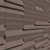 Płyta betonowa na ścianę 3D PB69 5x22,6x2, czekoladowy CL02, beton architektoniczny