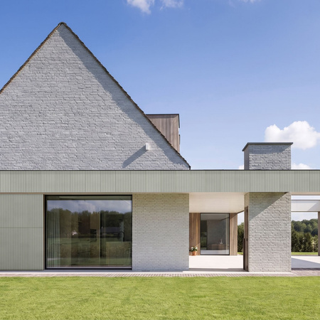 Płyta betonowa na ścianę 3D PB57 1350x460x30, pistacjowy CL08, beton architektoniczny
