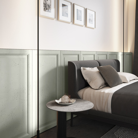 Płyta betonowa na ścianę 3D PB33A 1200x600x30, pistacjowy CL08; wzór A, beton architektoniczny