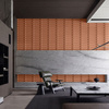 Płyta betonowa na ścianę 3D PB51 800x410x20, terakota CL01, beton architektoniczny