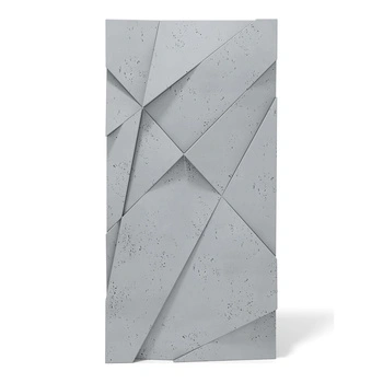 Płyta betonowa na ścianę 3D PB05A 1200x600x48, szary S96, wzór A, beton architektoniczny