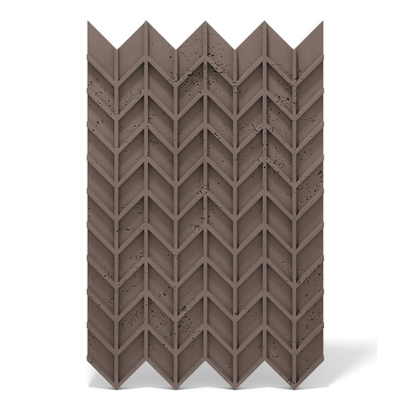 Płyta betonowa na ścianę 3D PB49 935x600x25, czekoladowy CL02, beton architektoniczny