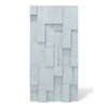 Płyta betonowa na ścianę 3D PB11 1200x600x40, jasny błękit CL06; wzór A, beton architektoniczny