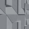 Płyta betonowa na ścianę 3D PB26B 600x600x45, antracytowy B08; wzór B, beton architektoniczny