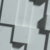 Płyta betonowa na ścianę 3D PB11 1200x600x40, jasny błękit CL06; wzór A, beton architektoniczny