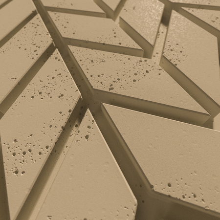 Płyta betonowa na ścianę 3D PB48 935x600x25, miodowy CL03, beton architektoniczny