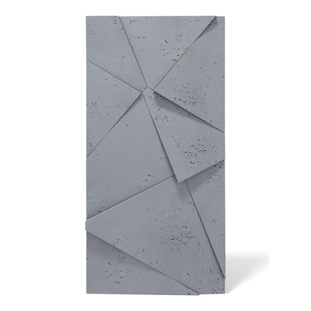 Płyta betonowa na ścianę 3D PB05C 1200x600x48, antracytowy B08, wzór C, beton architektoniczny