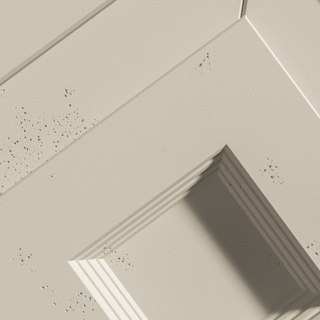 Płyta betonowa na ścianę 3D PB21 1050x600x45, kość słoniowa KS, beton architektoniczny
