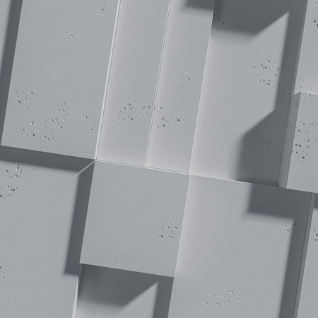 Płyta betonowa na ścianę 3D PB11A 1200x600x40, szary S96, wzór A, beton architektoniczny