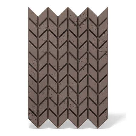 Płyta betonowa na ścianę 3D PB48 935x600x25, czekoladowy CL02, beton architektoniczny