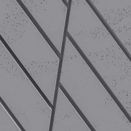 Płyta betonowa na ścianę 3D PB43 1210x500x25, antracytowy B08, beton architektoniczny