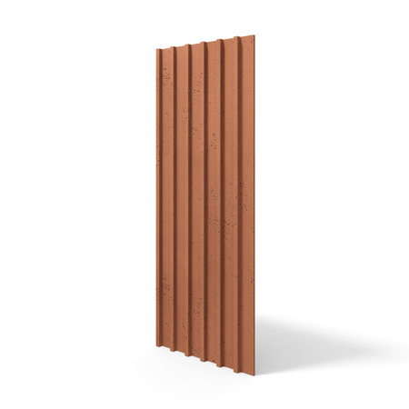 Płyta betonowa na ścianę 3D PB40 1350x510x30, terakota CL01, beton architektoniczny