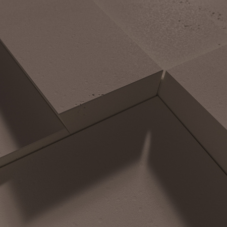 Płyta betonowa na ścianę 3D PB10 600x600x40, czekoladowy CL02, beton architektoniczny