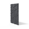 Płyta betonowa na ścianę 3D PB27 1200x600x35, czarny B15, beton architektoniczny