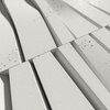 Płyta betonowa na ścianę 3D PB03 1000x500x32, zgaszona biel B0, beton architektoniczny