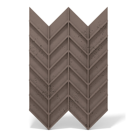 Płyta betonowa na ścianę 3D PB47 939x600x25, czekoladowy CL02, beton architektoniczny