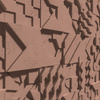 Płyta betonowa na ścianę 3D PB12 600x600x40, brudny róż CL07, beton architektoniczny