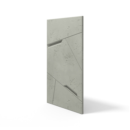 Płyta betonowa na ścianę 3D PB18B 1200x600x38, zgaszona zieleń CL09; wzór B, beton architektoniczny