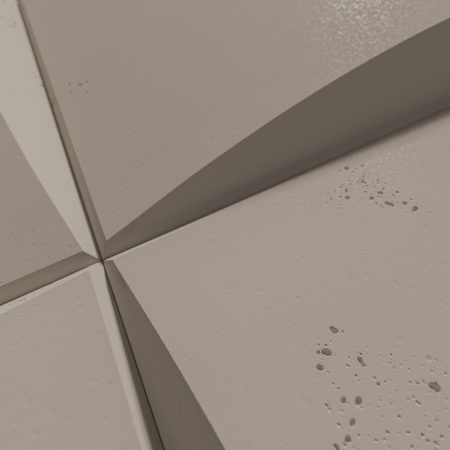 Płyta betonowa na ścianę 3D PB20 600x600x40, szarobeżowy CL05, beton architektoniczny