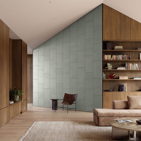 Płyta betonowa na ścianę 2D PA01 600x300x10, zgaszona zieleń CL09, beton architektoniczny