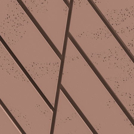 Płyta betonowa na ścianę 3D PB43 1210x500x25, brudny róż CL07, beton architektoniczny