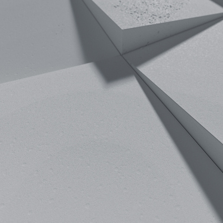 Płyta betonowa na ścianę 3D PB15 600x600x40, szary S96, beton architektoniczny