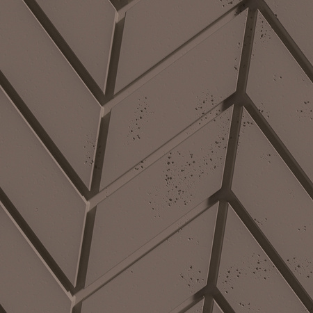 Płyta betonowa na ścianę 3D PB46 939x600x25, czekoladowy CL02, beton architektoniczny