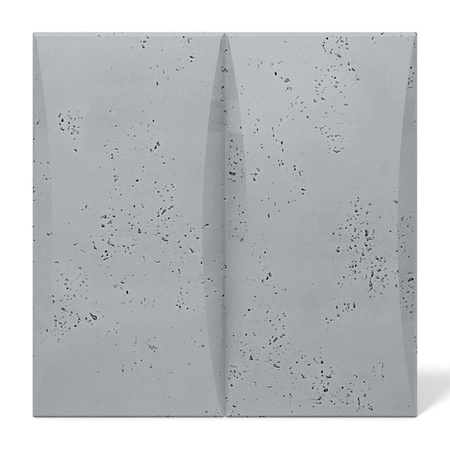 Płyta betonowa na ścianę 3D PB20 600x600x40, szary S96, beton architektoniczny