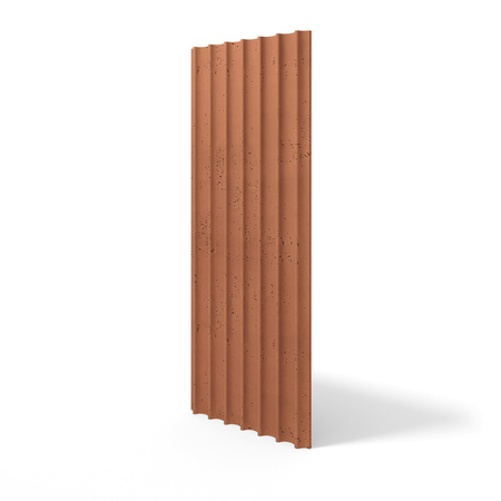 Płyta betonowa na ścianę 3D PB60 1350x520x35, terakota CL01, beton architektoniczny