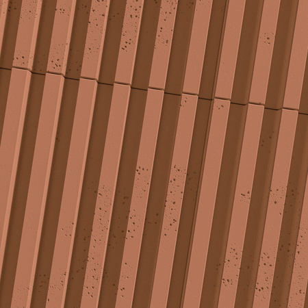 Płyta betonowa na ścianę 3D PB38 1350x480x30, terakota CL01, beton architektoniczny