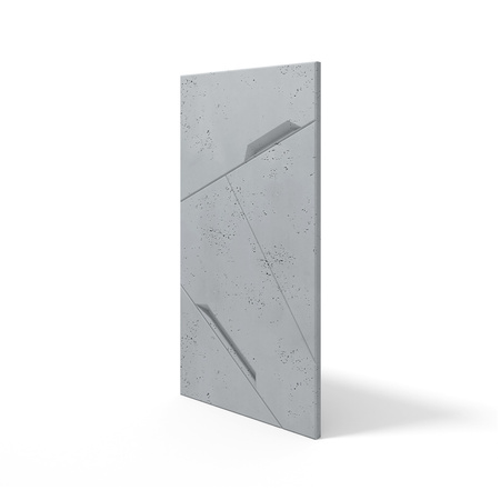 Płyta betonowa na ścianę 3D PB18 1200x600x38, szary S96, beton architektoniczny