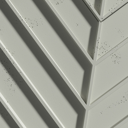 Płyta betonowa na ścianę 3D PB45 1188x600x25, pistacjowy CL08, beton architektoniczny