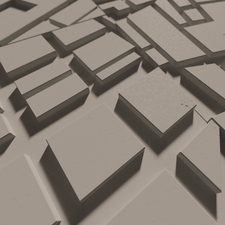 Płyta betonowa na ścianę 3D PB71F 600x600x22, szarobeżowy CL05; wzór F, beton architektoniczny