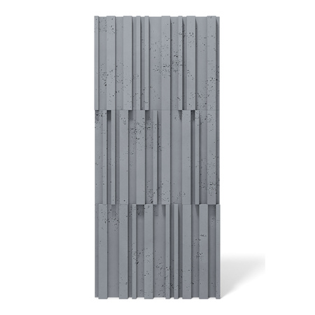 Płyta betonowa na ścianę 3D PB42 1350x600x30, antracytowy B08, beton architektoniczny
