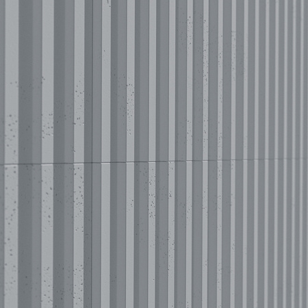 Płyta betonowa na ścianę 3D PB39 1350x490x30, szary S96, beton architektoniczny