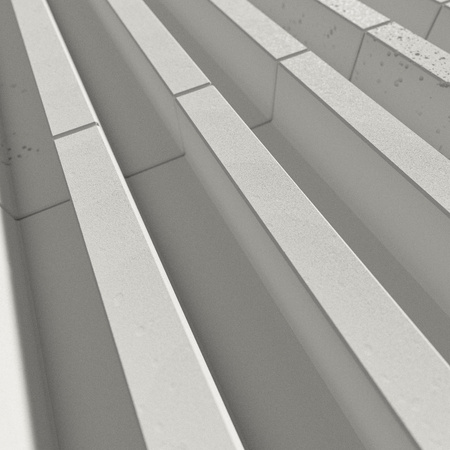Płyta betonowa na ścianę 3D PB41 1350x380x44, zgaszona biel B0, beton architektoniczny