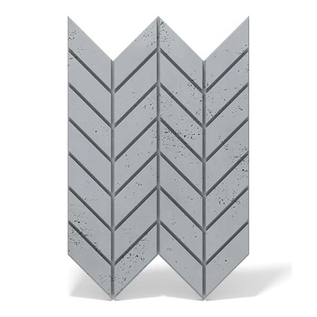 Płyta betonowa na ścianę 3D PB46 939x600x25, szary S96, beton architektoniczny