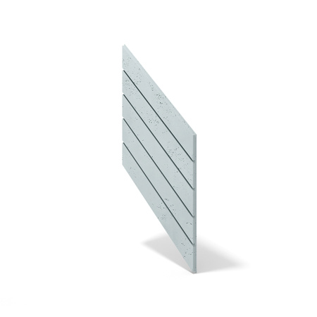 Płyta betonowa na ścianę 3D PB43 1210x500x25, jasny błękit CL06, beton architektoniczny