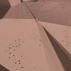 Płyta betonowa na ścianę 3D PB06B 600x600x42, brudny róż CL07; wzór B, beton architektoniczny