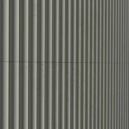 Płyta betonowa na ścianę 3D PB57 1350x460x30, zgaszona zieleń CL09, beton architektoniczny