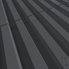 Płyta betonowa na ścianę 3D PB38 1350x480x30, czarny B15, beton architektoniczny