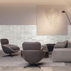 Płyta betonowa na ścianę 3D PB69 5x22,6x2, zgaszona biel B0, beton architektoniczny