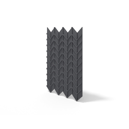 Płyta betonowa na ścianę 3D PB49 935x600x25, czarny B15, beton architektoniczny