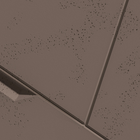 Płyta betonowa na ścianę 3D PB18B 1200x600x38, czekoladowy CL02; wzór B, beton architektoniczny