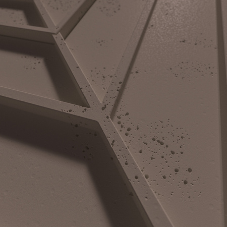 Płyta betonowa na ścianę 3D PB45 1188x600x25, czekoladowy CL02, beton architektoniczny