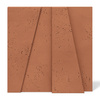Płyta betonowa na ścianę 3D PB10 600x600x40, terakota CL01, beton architektoniczny
