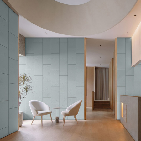 Płyta betonowa na ścianę 2D PA01 600x300x10, jasny błękit CL06, beton architektoniczny