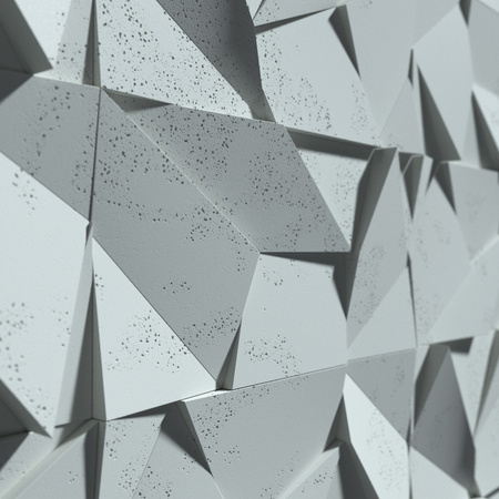 Płyta betonowa na ścianę 3D PB06B 600x600x42, jasny błękit CL06; wzór B, beton architektoniczny